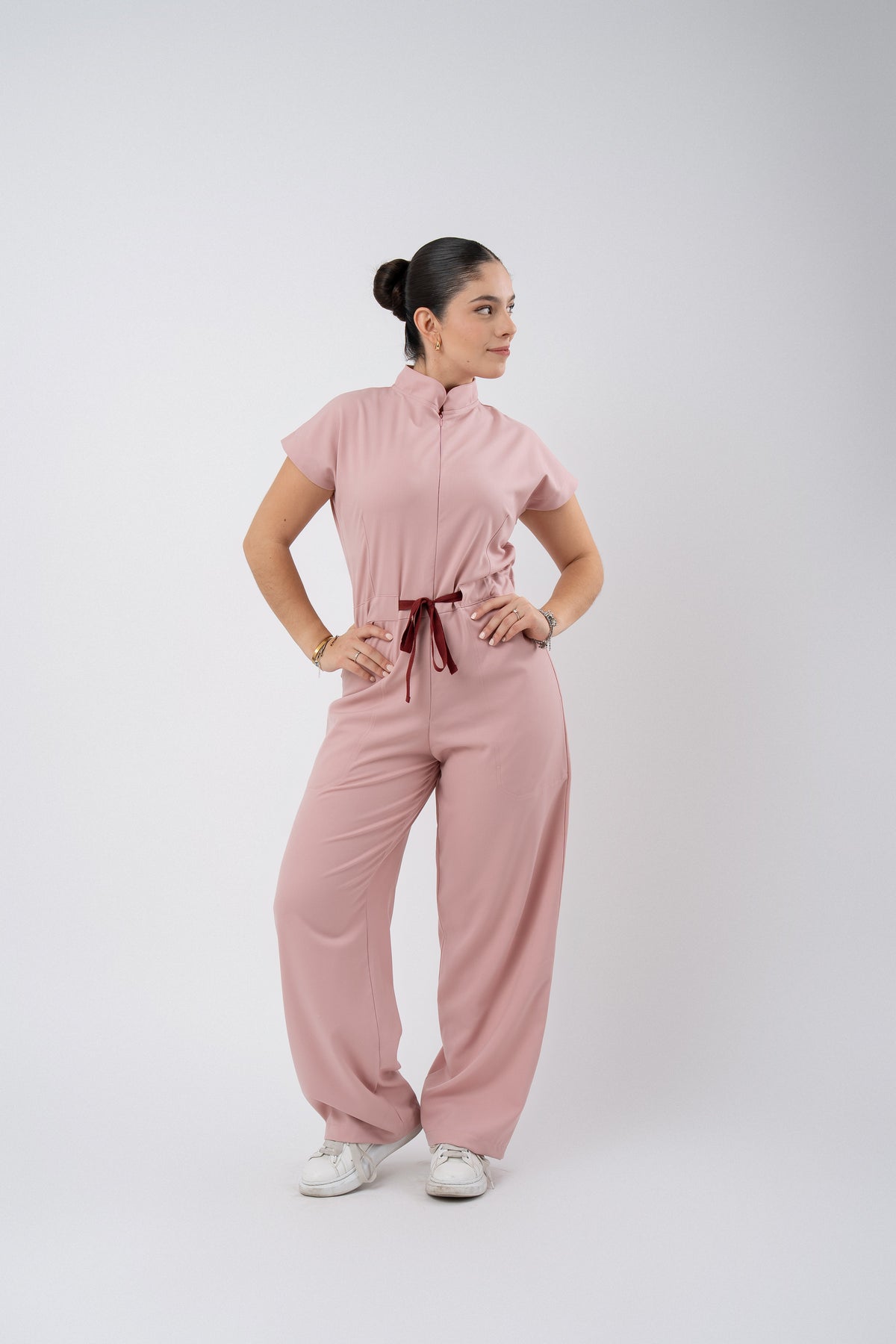TOKYO JUMPSUIT | BLUSH | WIDE LEG