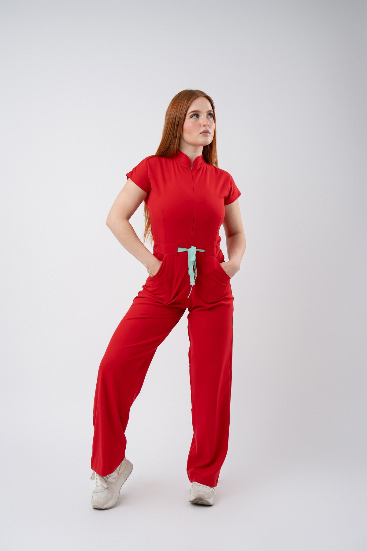 TOKYO JUMPSUIT | CHERRY | WIDE LEG