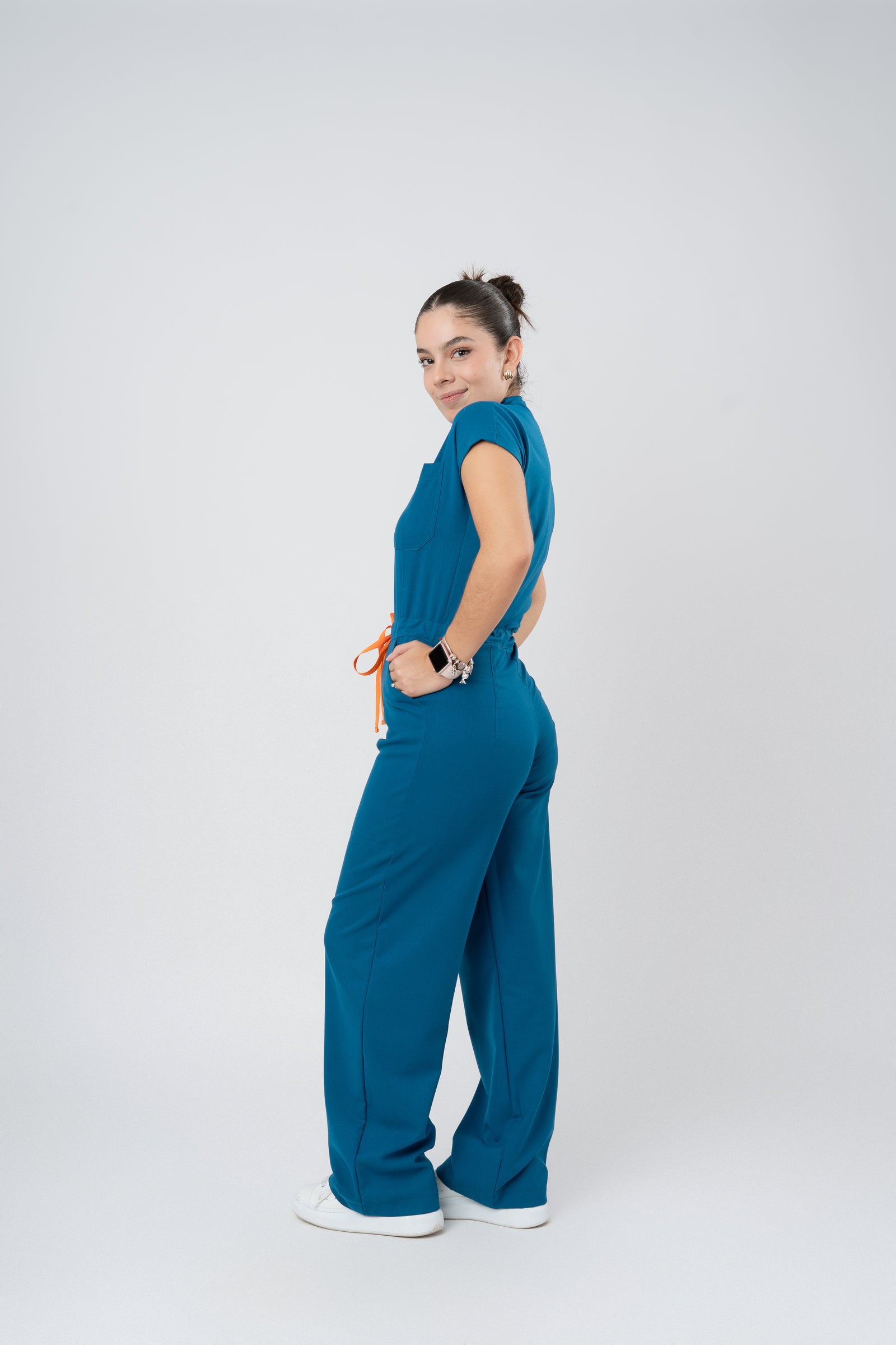 LARA JUMPSUIT | OCEAN BLUE | WIDE LEG