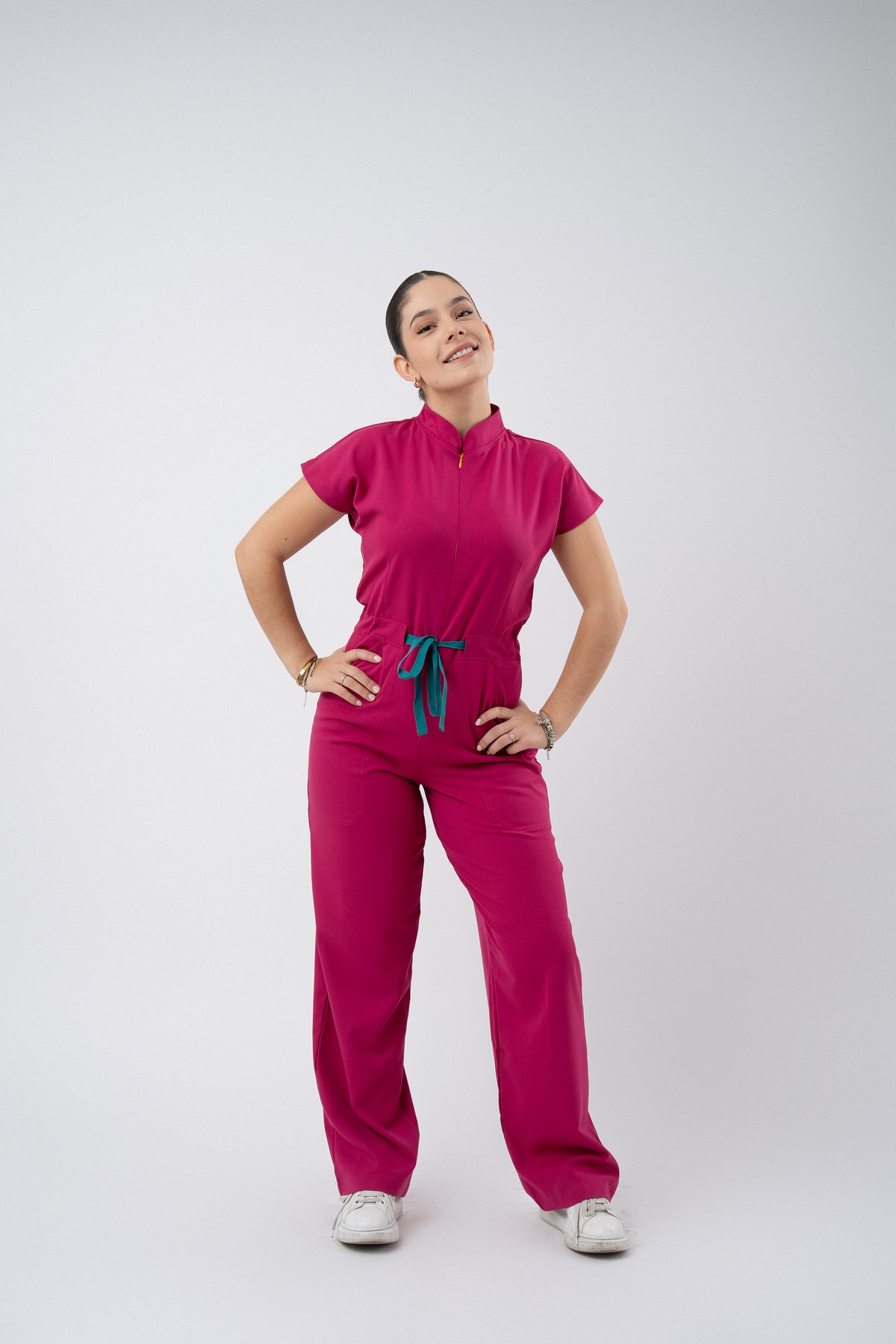 TOKYO JUMPSUIT | BERRY PINK | WIDE LEG