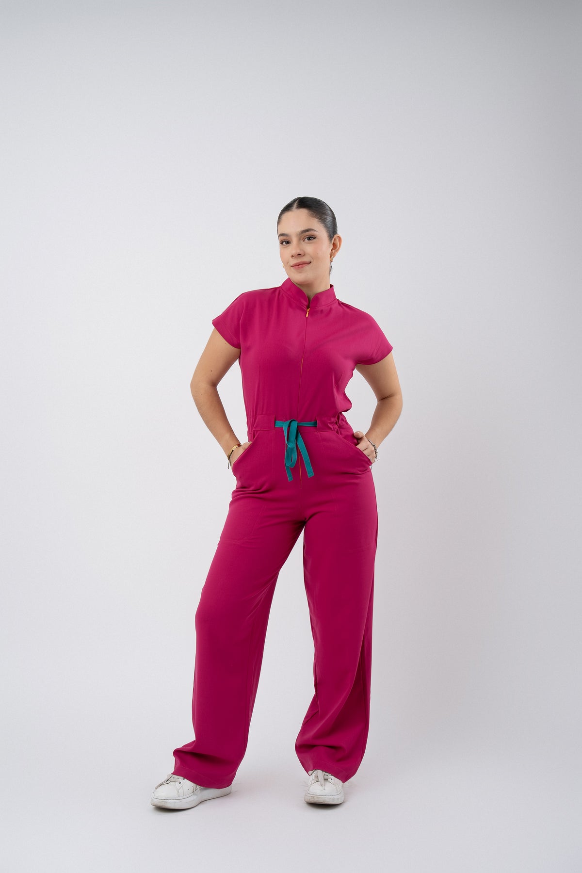 TOKYO JUMPSUIT | BERRY PINK | WIDE LEG