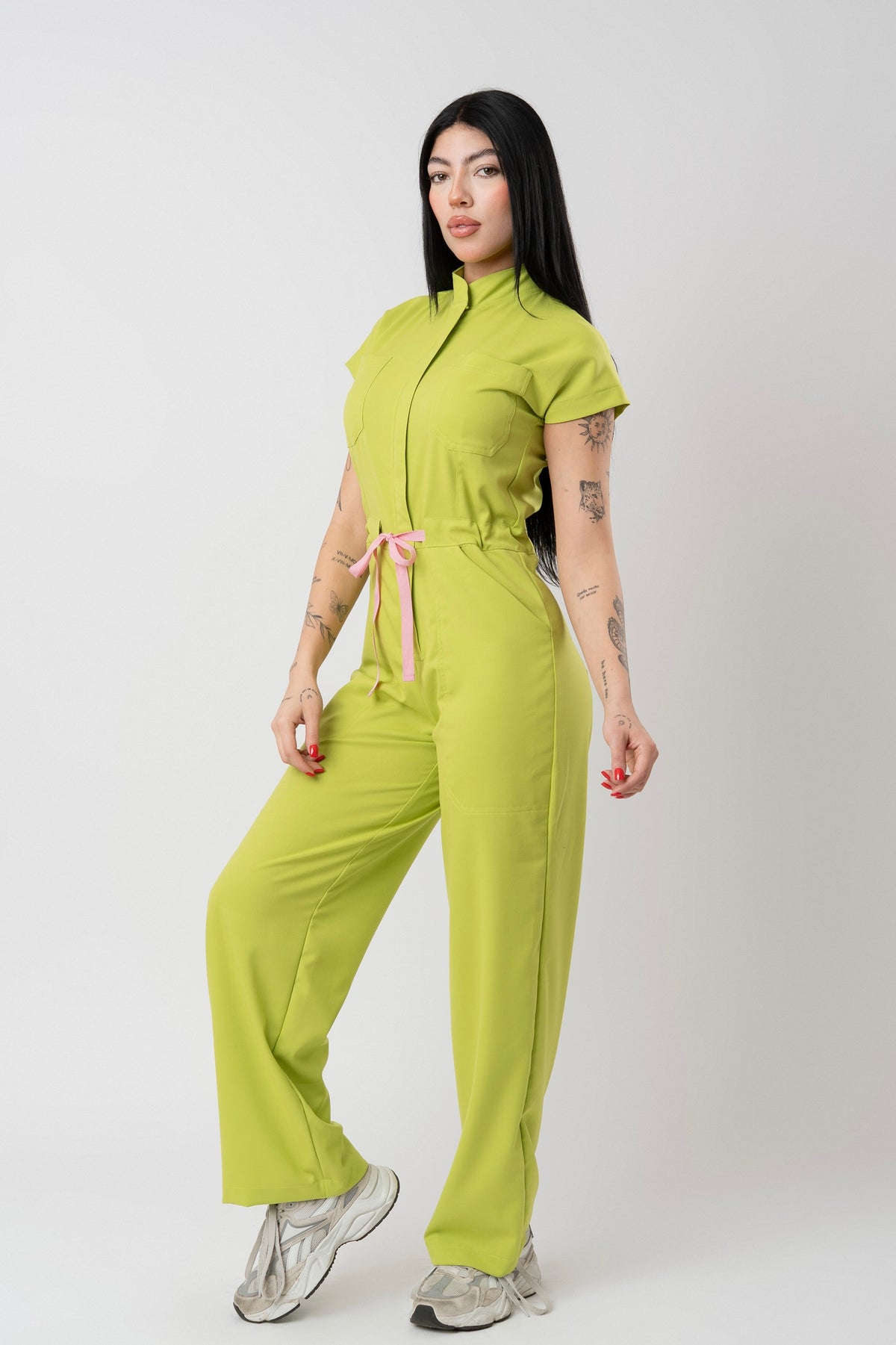 LARA JUMPSUIT | GREEN APPLE | WIDE LEG ÚLTIMA PIEZAS