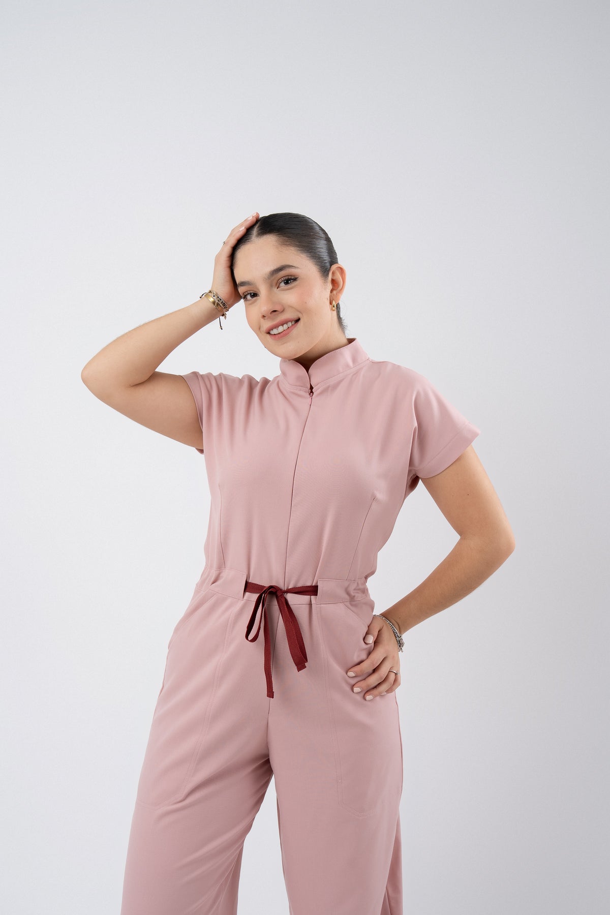 TOKYO JUMPSUIT | BLUSH | WIDE LEG