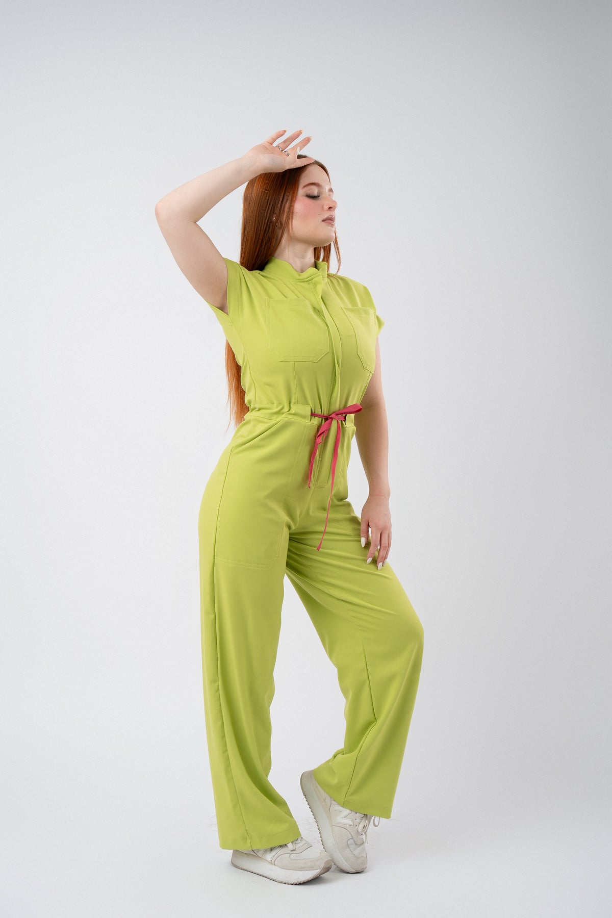 LARA JUMPSUIT | GREEN APPLE | WIDE LEG ÚLTIMA PIEZAS