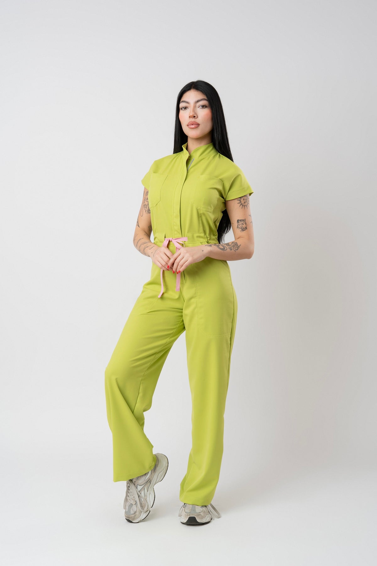 LARA JUMPSUIT | GREEN APPLE | WIDE LEG ÚLTIMA PIEZAS