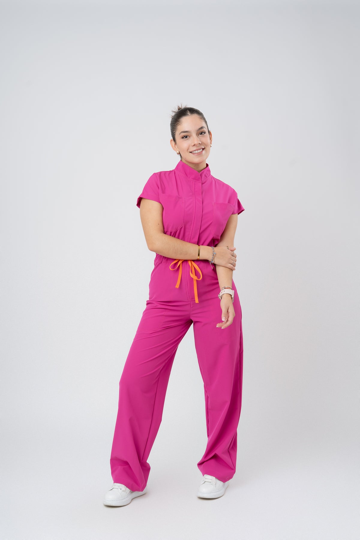 LARA JUMPSUIT | HOT PINK | WIDE LEG