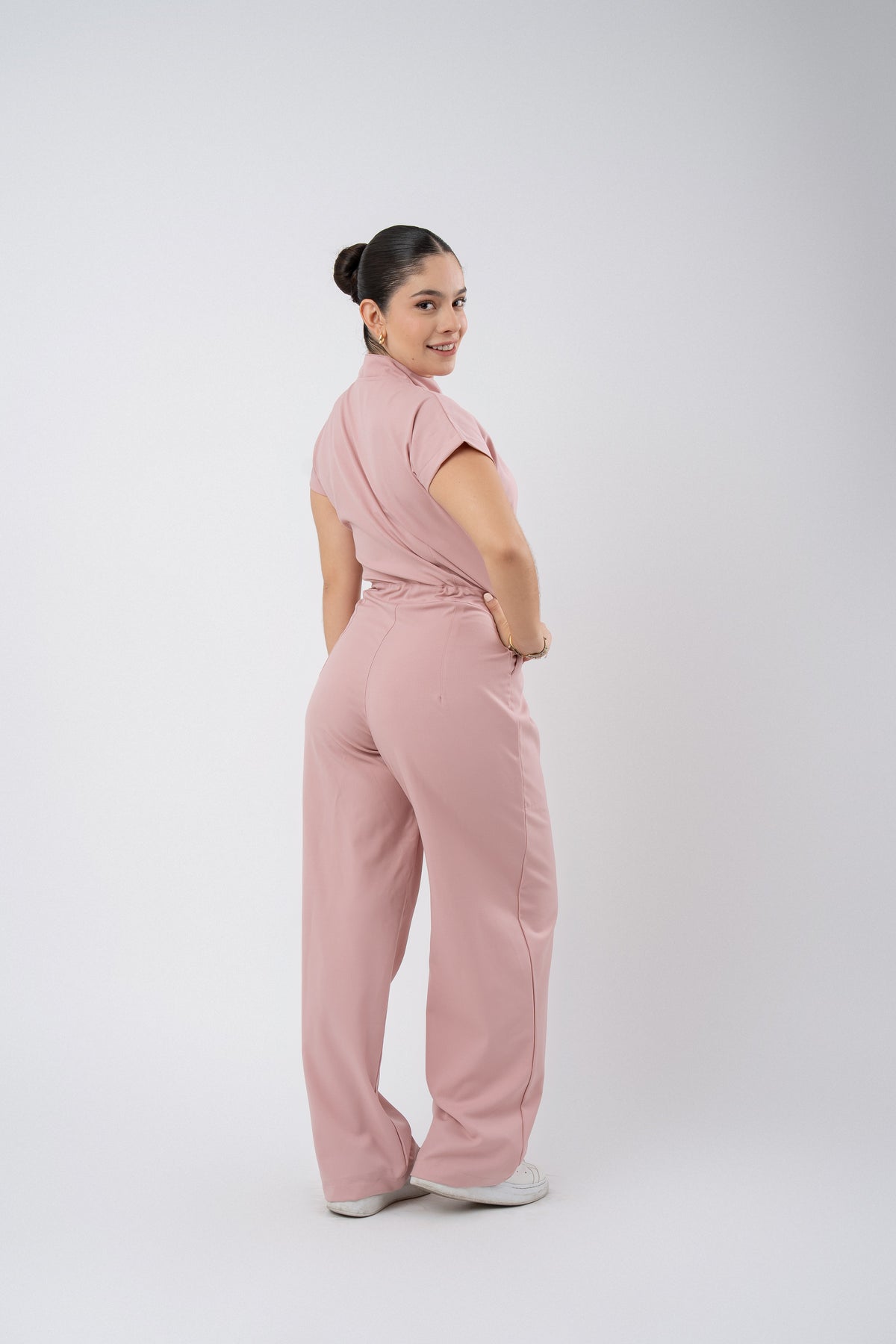 TOKYO JUMPSUIT | BLUSH | WIDE LEG