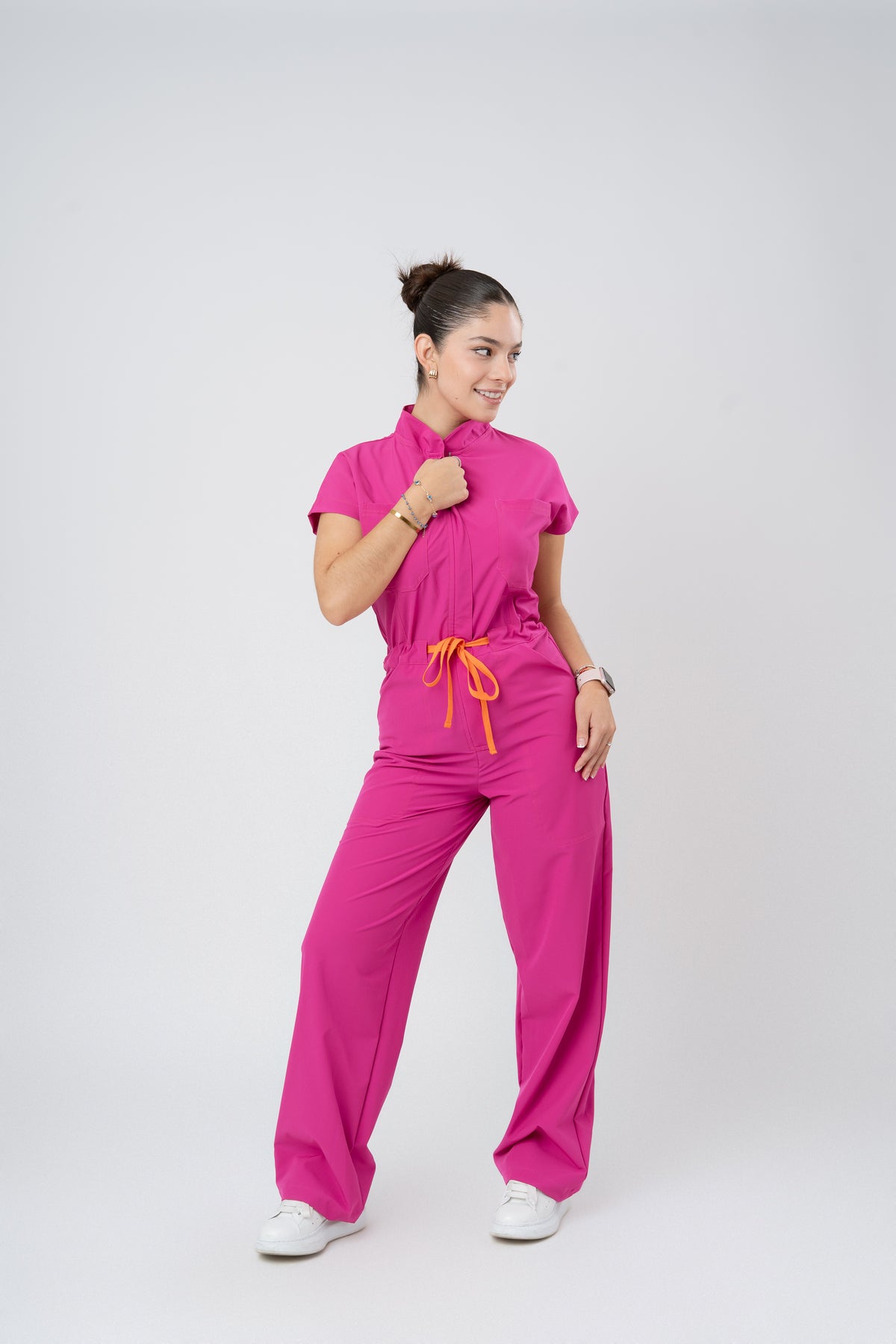 LARA JUMPSUIT | HOT PINK | WIDE LEG