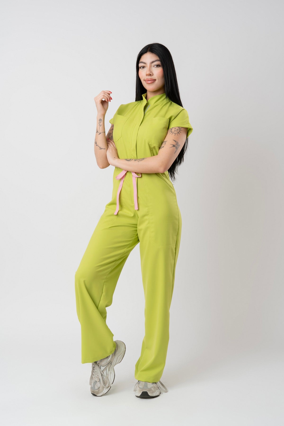 LARA JUMPSUIT | GREEN APPLE | WIDE LEG ÚLTIMA PIEZAS