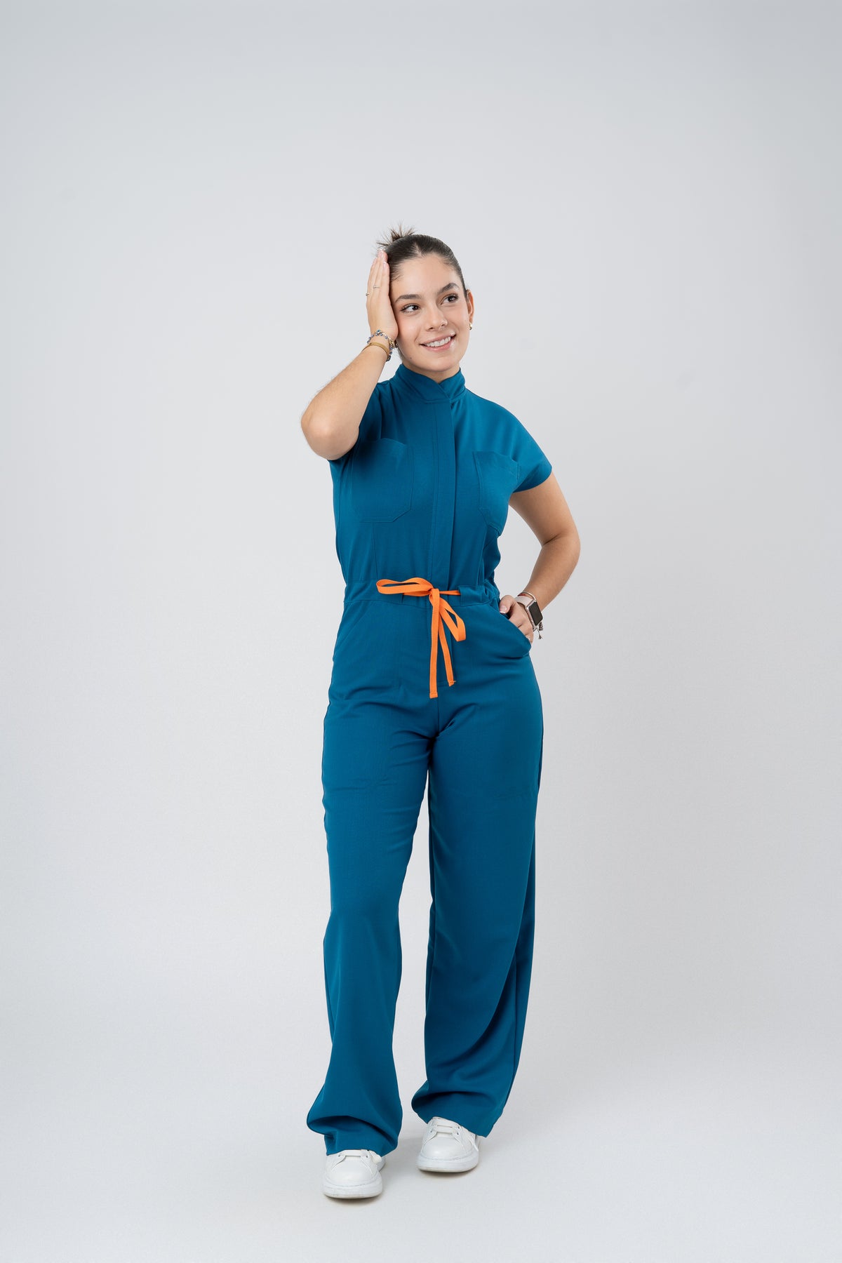 LARA JUMPSUIT | OCEAN BLUE | WIDE LEG