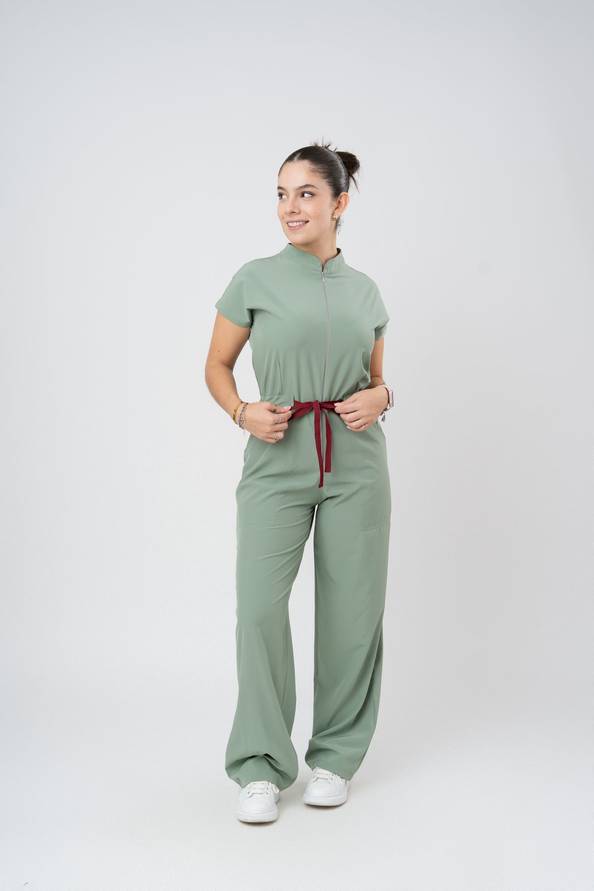 TOKYO JUMPSUIT | LIGHT OLIVE | WIDE LEG