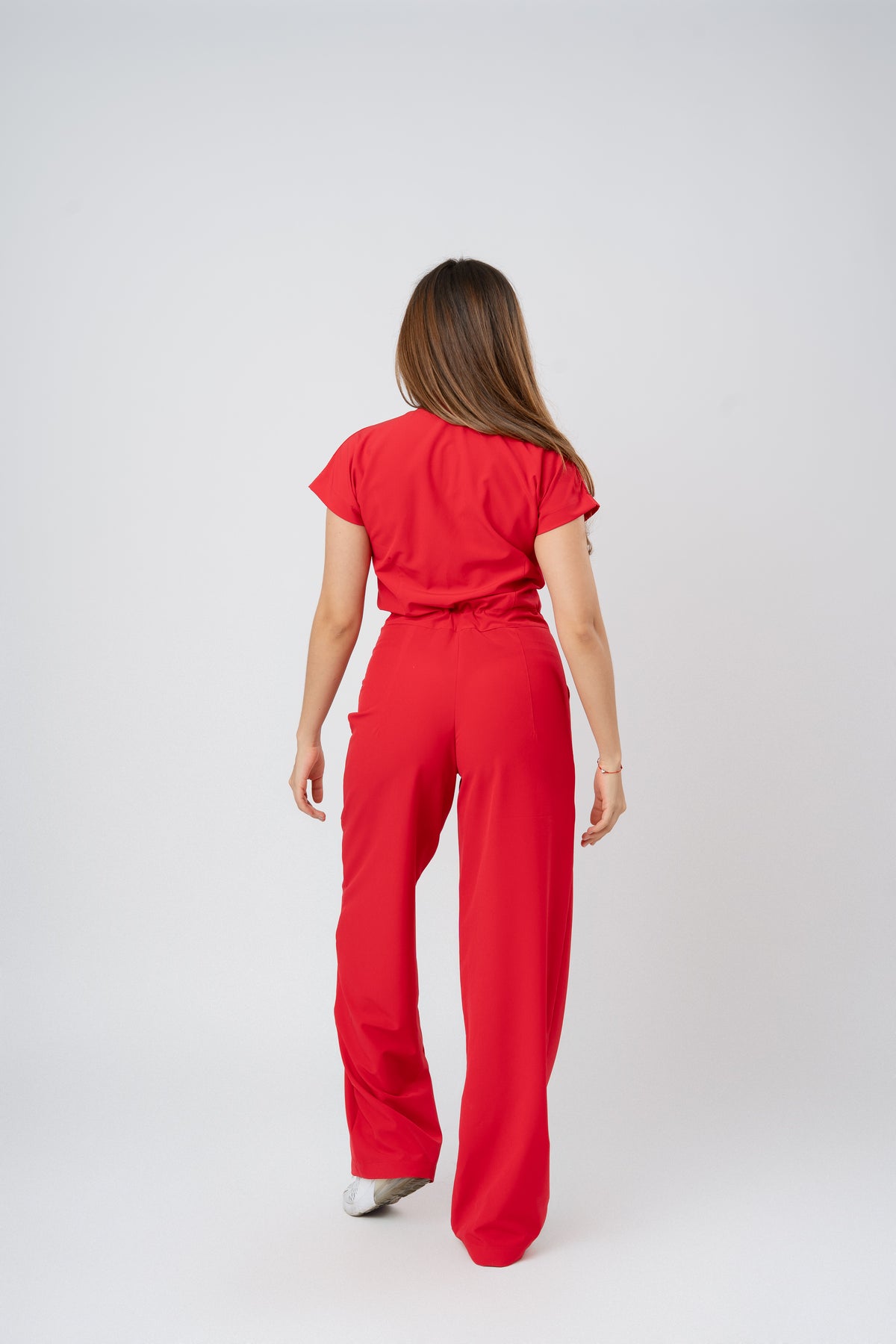 LARA JUMPSUIT | CHERRY | WIDE LEG