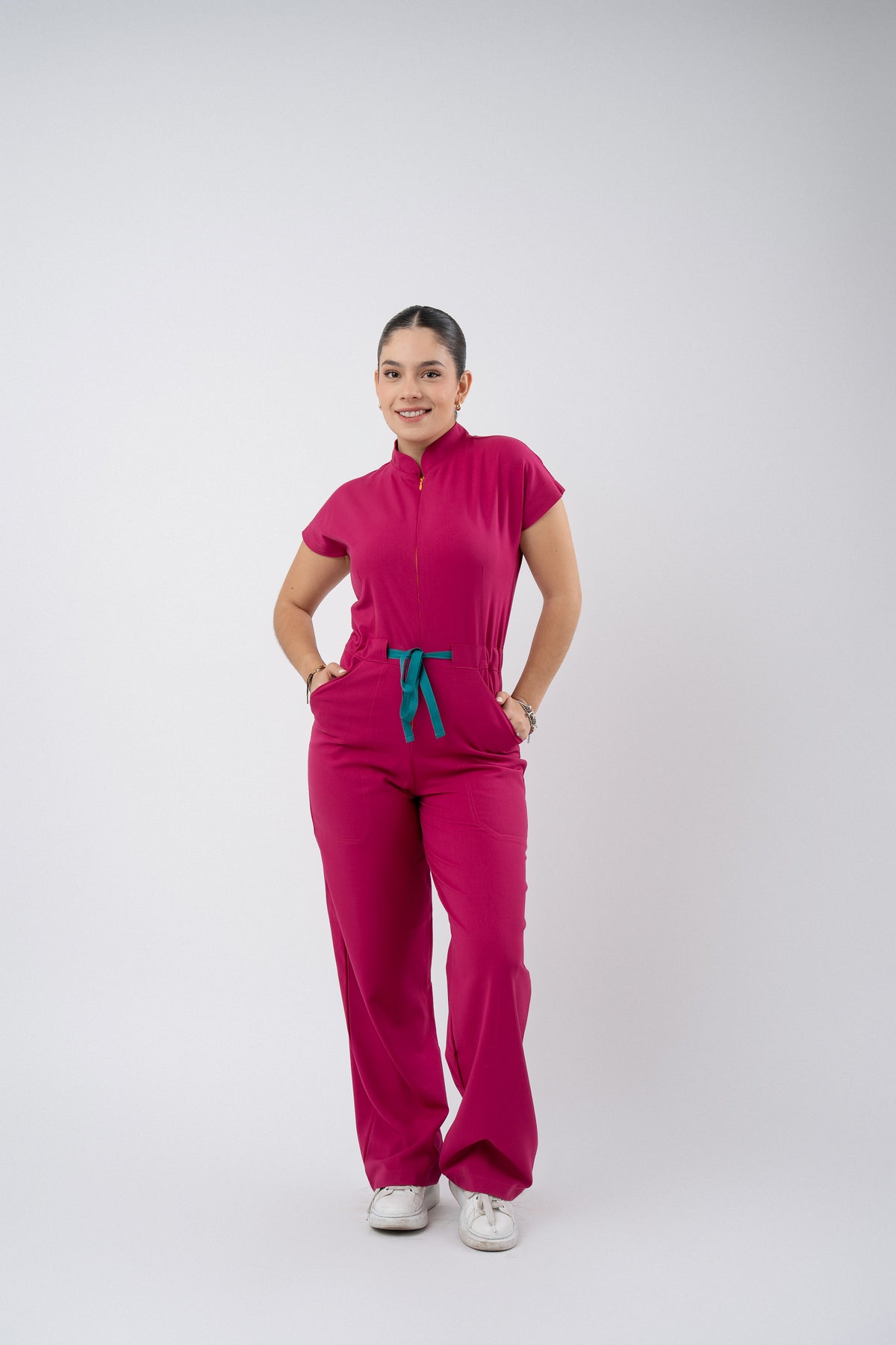 TOKYO JUMPSUIT | BERRY PINK | WIDE LEG