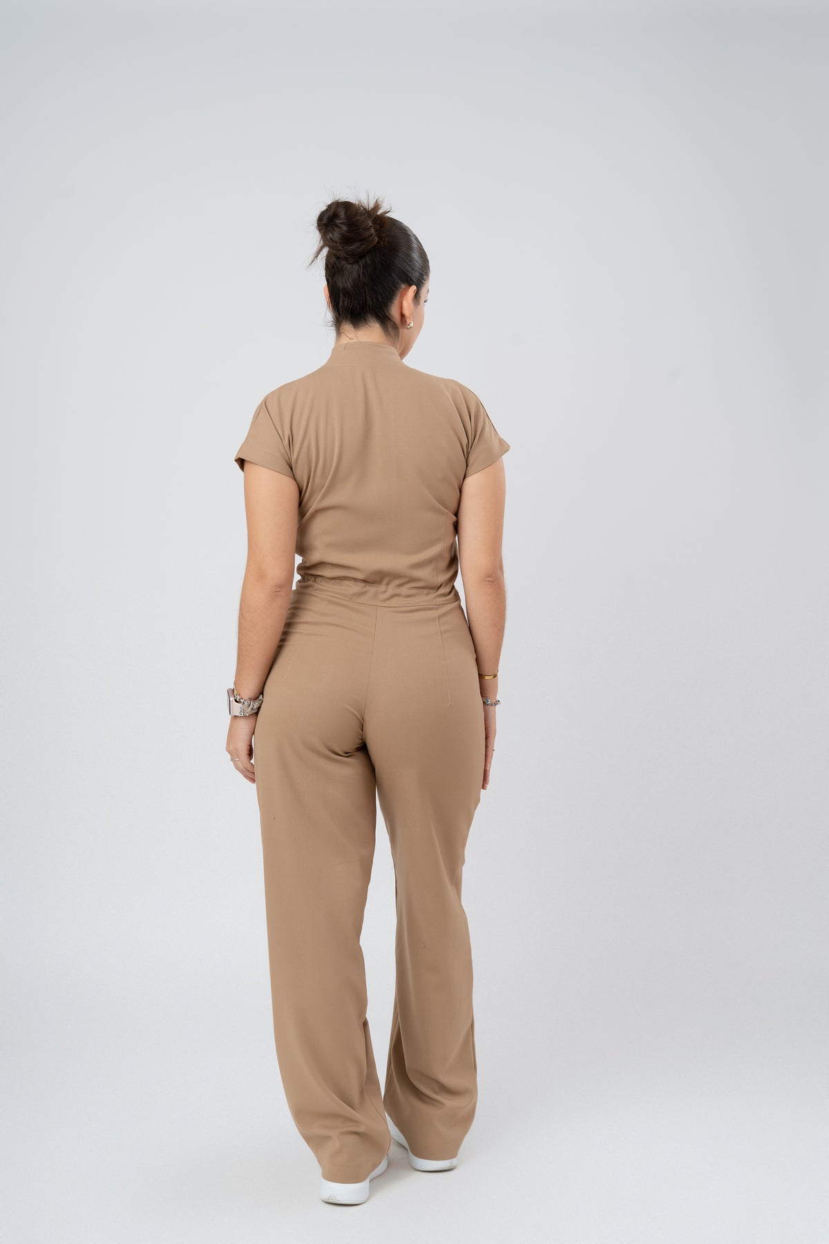 LARA JUMPSUIT | CARAMEL | WIDE LEG