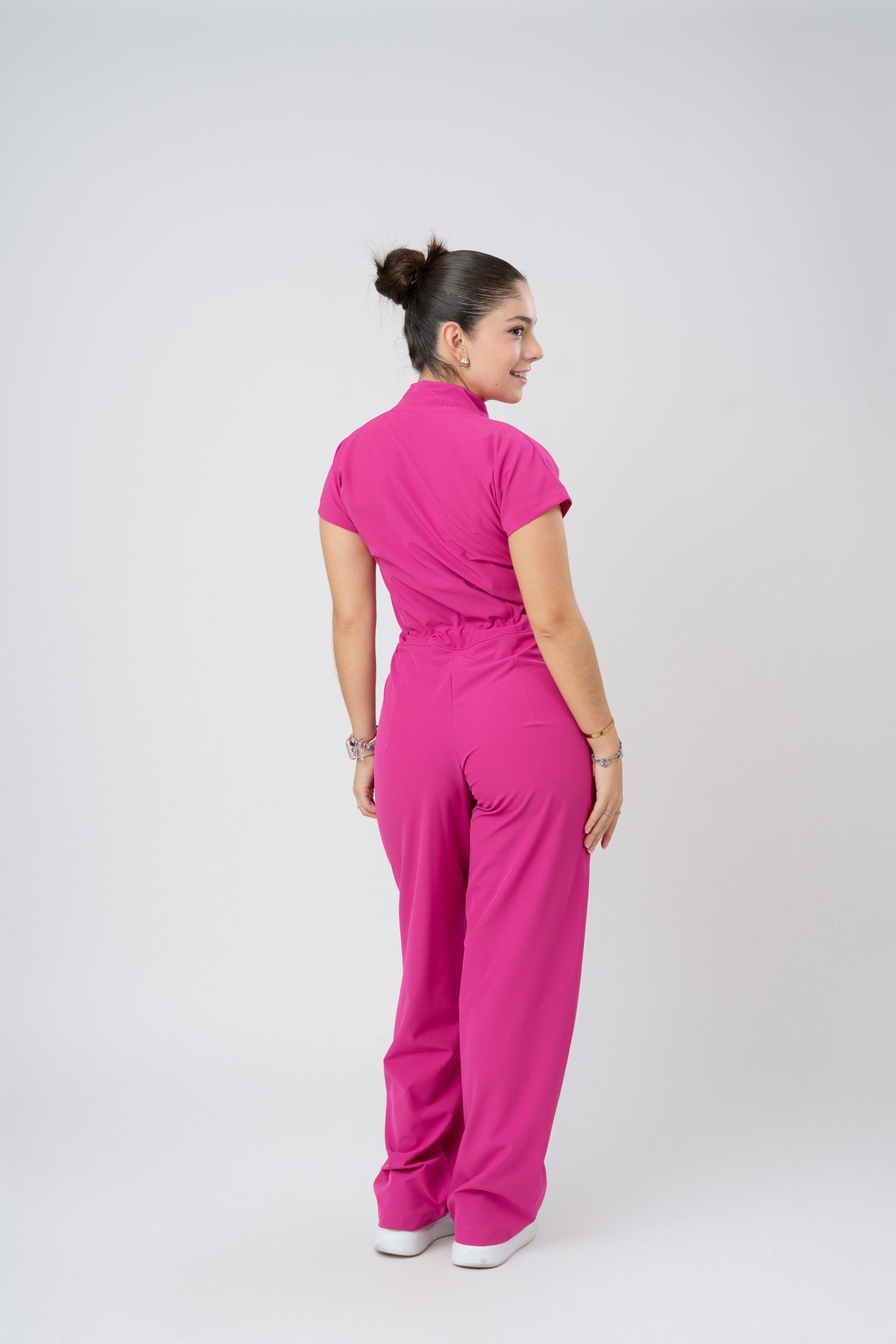 LARA JUMPSUIT | HOT PINK | WIDE LEG