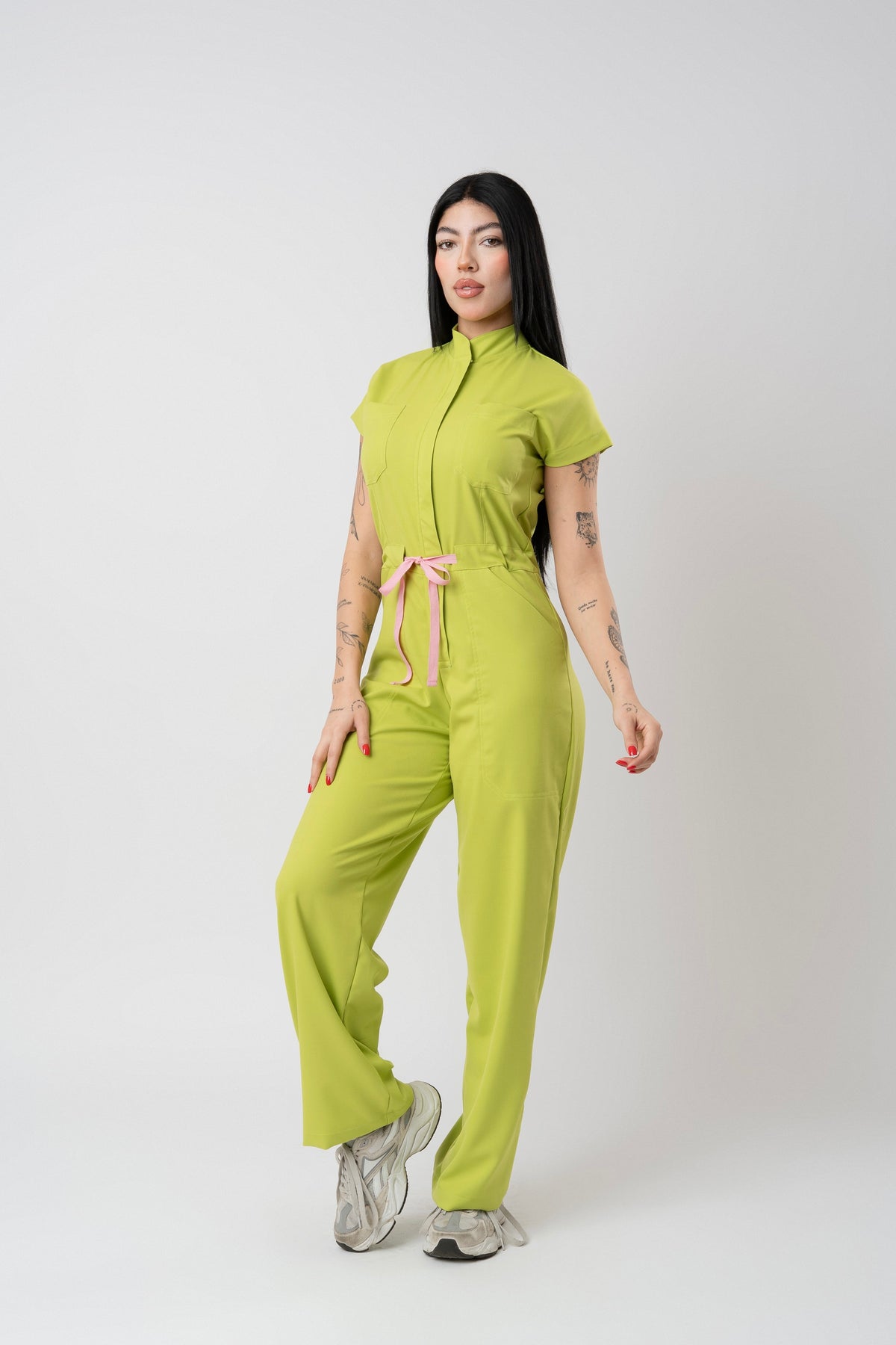 LARA JUMPSUIT | GREEN APPLE | WIDE LEG ÚLTIMA PIEZAS