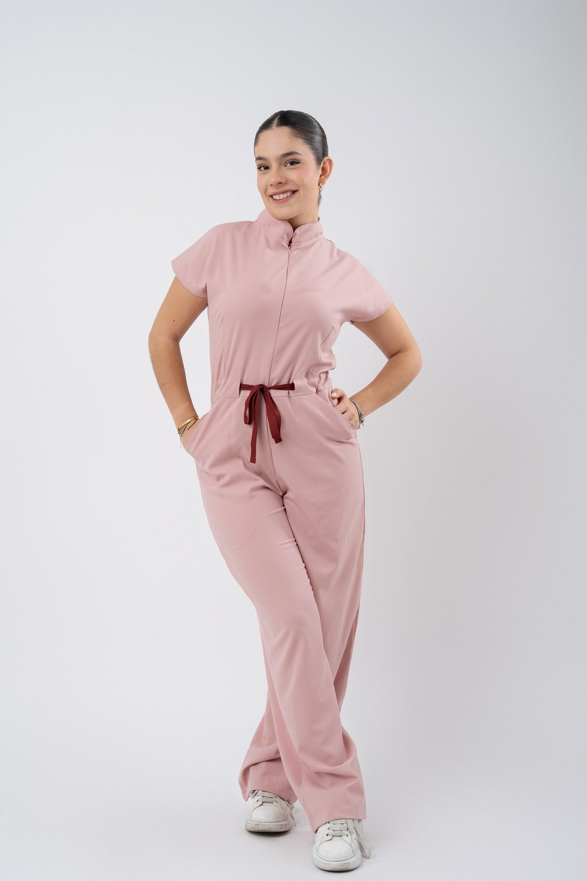 TOKYO JUMPSUIT | BLUSH | WIDE LEG