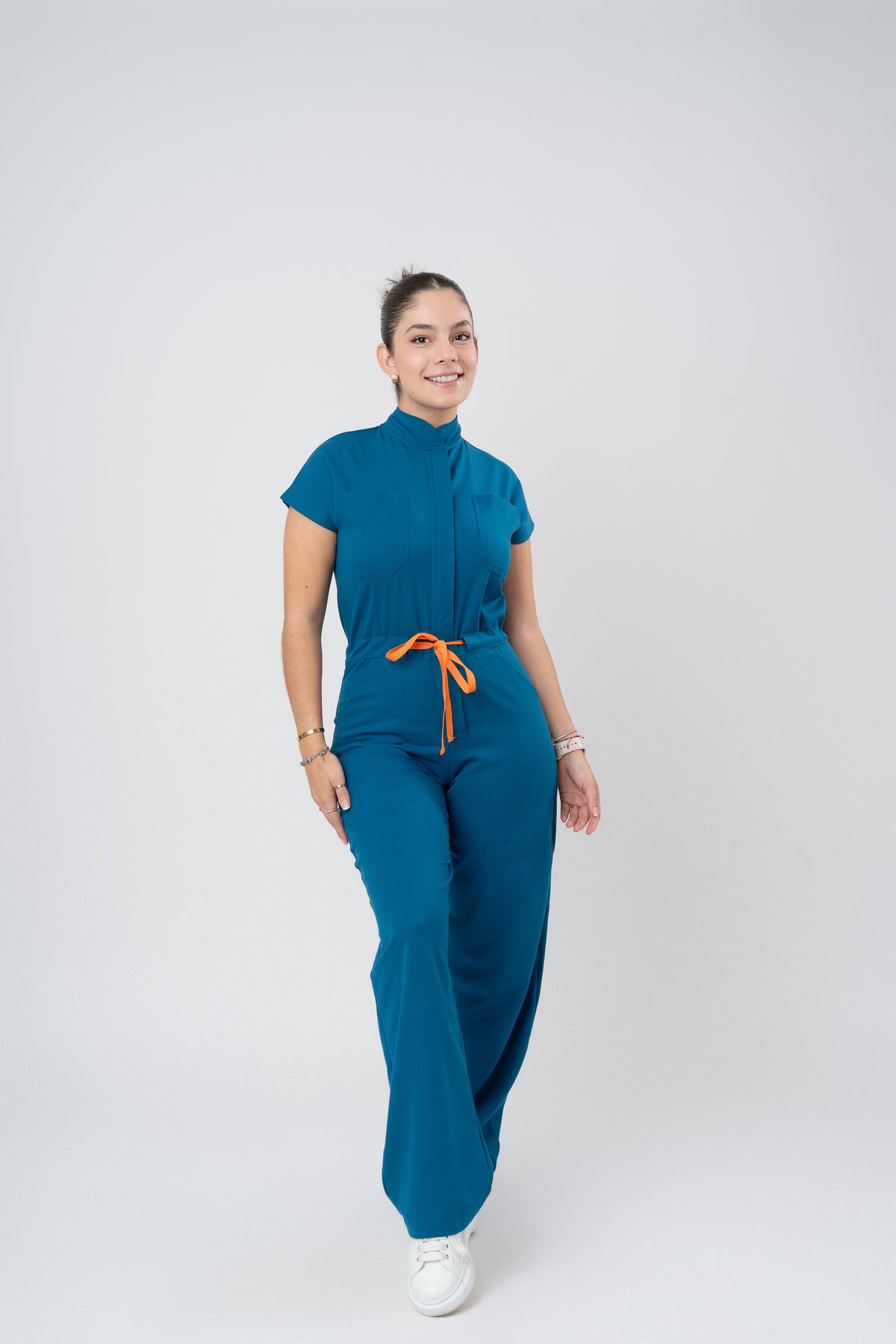 LARA JUMPSUIT | OCEAN BLUE | WIDE LEG