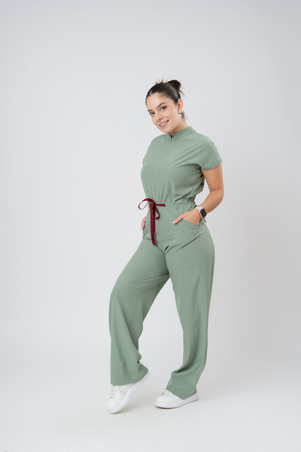TOKYO JUMPSUIT | LIGHT OLIVE | WIDE LEG