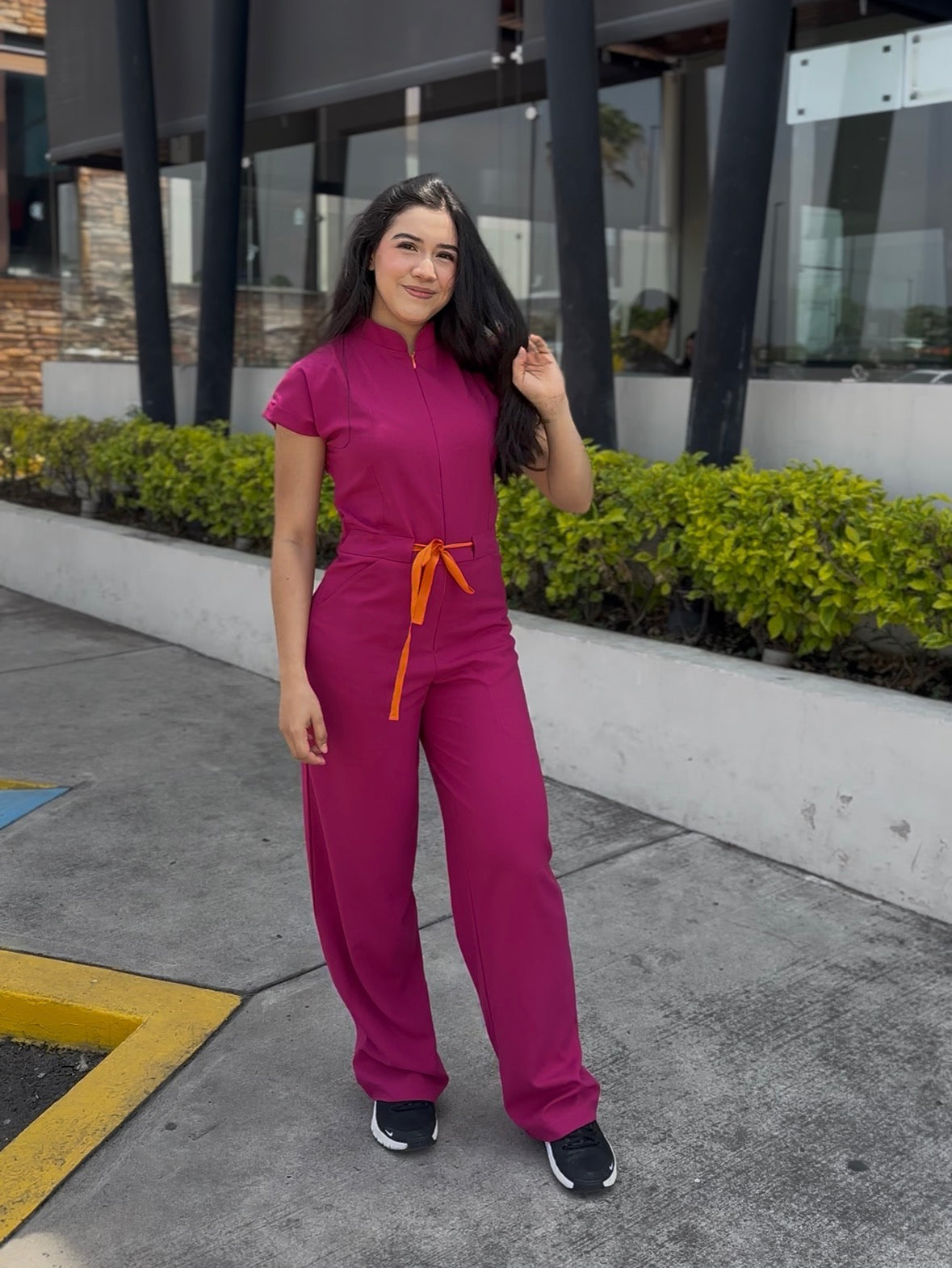 TOKYO JUMPSUIT | BERRY PINK | WIDE LEG