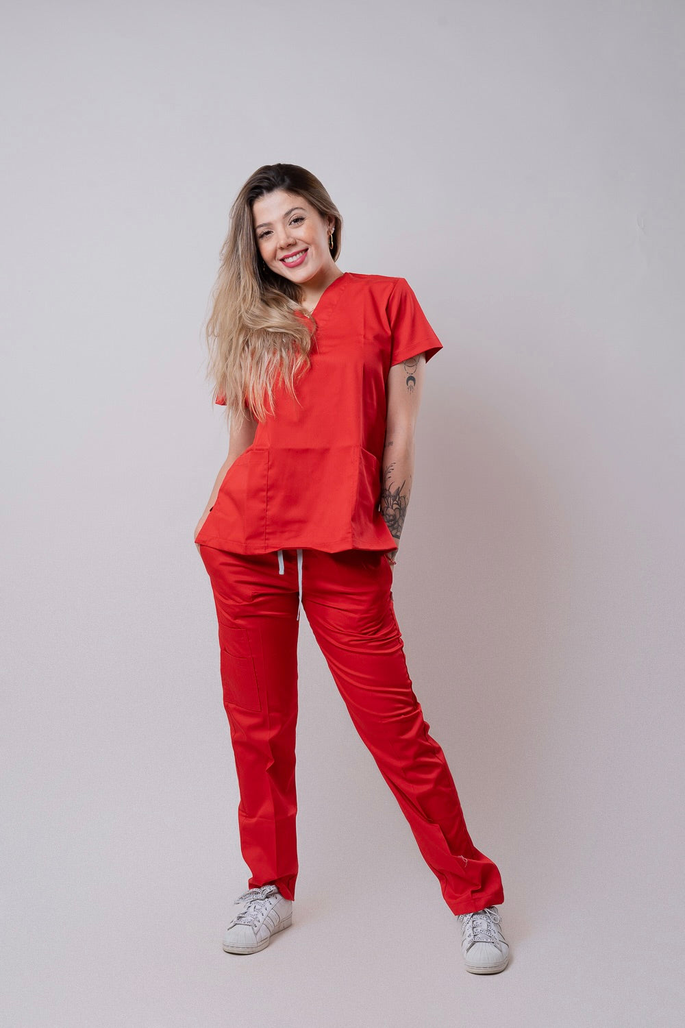 CASUAL SCRUB ALGODON | RED VELVET