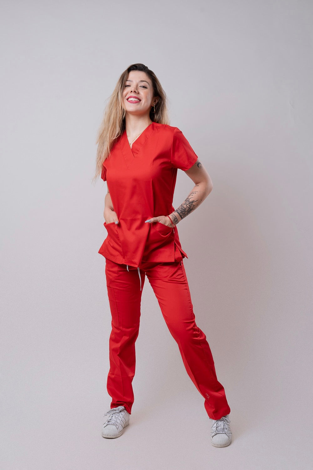 CASUAL SCRUB ALGODON | RED VELVET